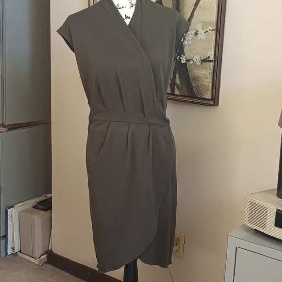 BANANA REPUBLIC Women Wrap Dresses Regular fit in Green - S